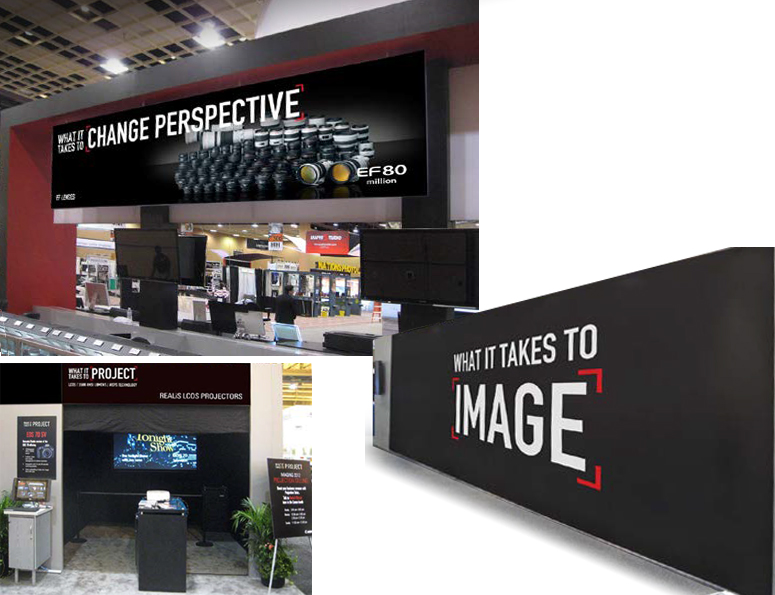 Canon PhotoPlus trade show graphics